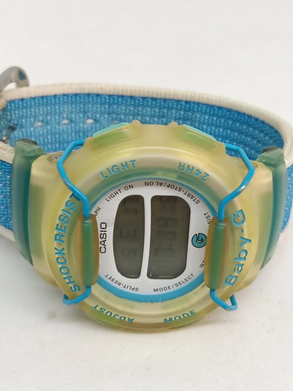VINTAGE 1997 Casio Baby G BG-212 [1523] Women's 39mm Digital Watch NEW BATT